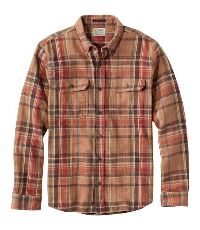 L.L.Bean 1912 Field Flannel Shirt Slightly Fitted Plaid Men's Regular