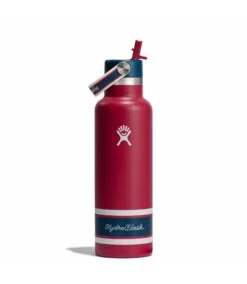 Hydro Flask 21 Oz Standard Flex Straw Cap Campus Edition -Maine Sport Store 21ozStandardFlexStrawCapCampusEdition red