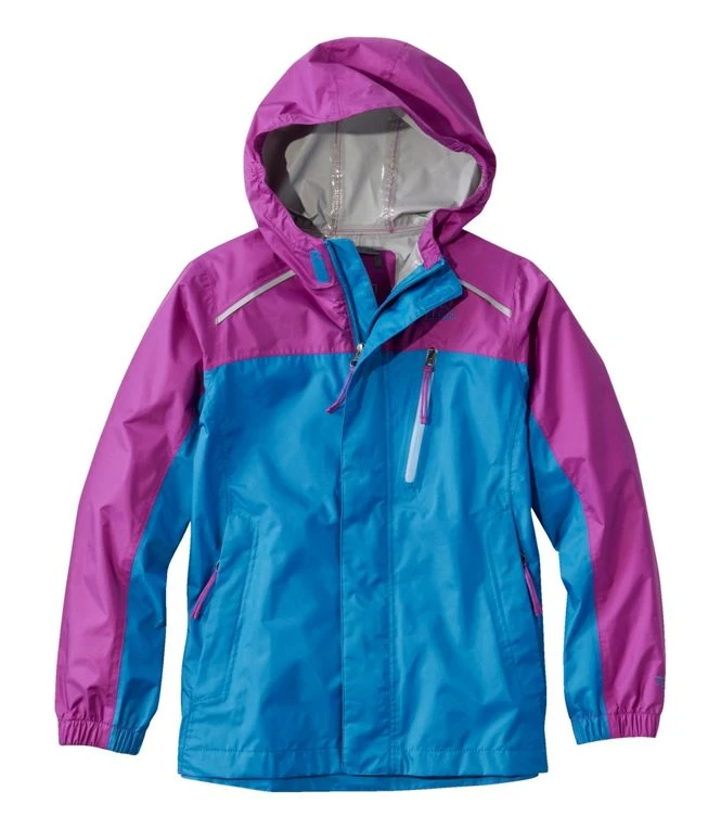L.L.Bean Trail Model Rain Jacket Color Block Kids' 3 L.L.Bean Trail Model Rain Jacket Color Block Kids' - Image 3