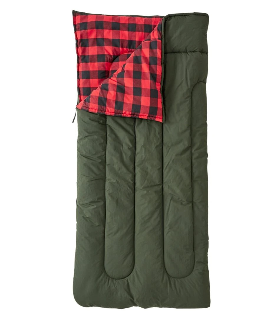 L.L.Bean Flannel Lined Camp Sleeping Bag 40F Regular 1 L.L.Bean Flannel Lined Camp Sleeping Bag 40F Regular