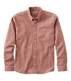 L.L.Bean Comfort Stretch Chambray Shirt Long Sleeve Traditional Fit Men's Regular -Maine Sport Store 513067 49807 41