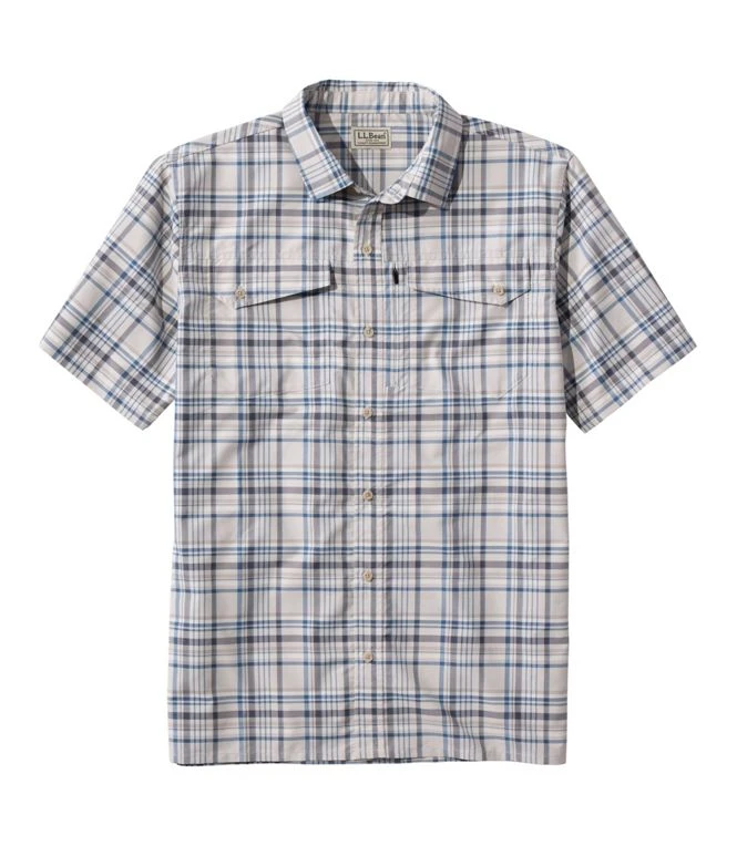 L.L.Bean SunSmart Cool Weave Woven Short Sleeve Shirt Men's Regular 1 L.L.Bean SunSmart Cool Weave Woven Short Sleeve Shirt Men's Regular
