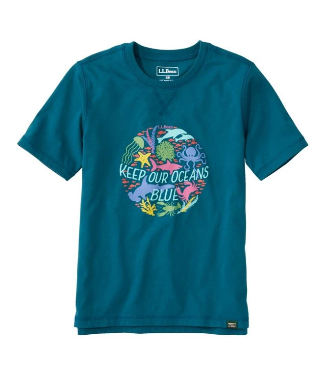 L.L.Bean Organic Short Sleeve Tee Little Kids' 1 L.L.Bean Organic Short Sleeve Tee Little Kids'