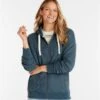 L.L.Bean Birchwood Brushed Waffle Full-Zip Hoodie Women's Regular