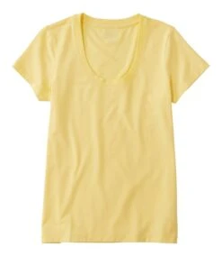 L.L.Bean Soft Stretch Supima Tee Scoopneck Short Sleeve Women's Regular