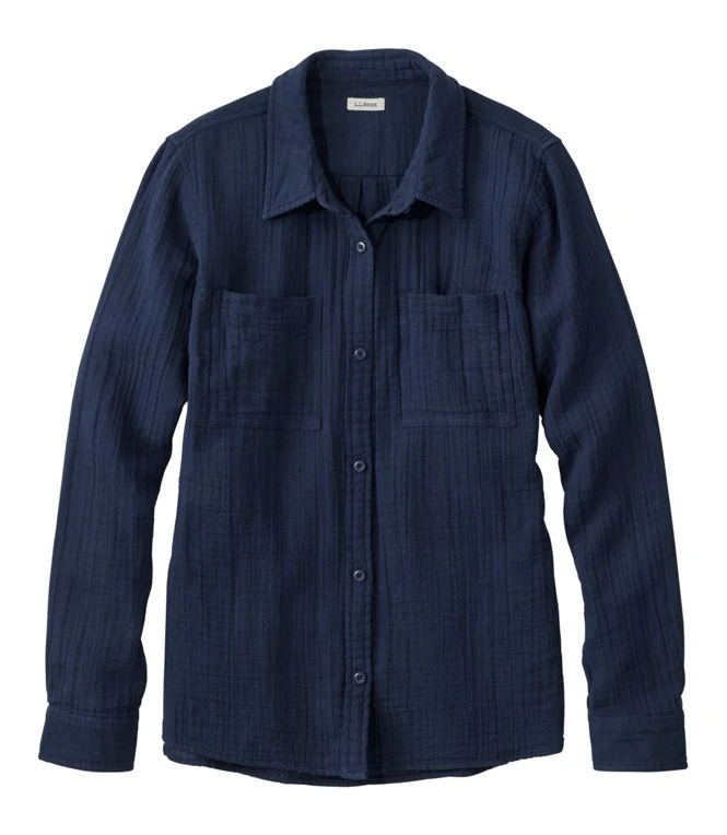 L.L.Bean Cloud Gauze Shirt Long Sleeve Women's Regular 1 L.L.Bean Cloud Gauze Shirt Long Sleeve Women's Regular