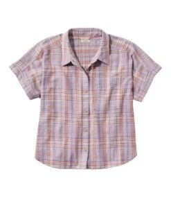 L.L.Bean Day Breeze Short Sleeve Button Front Shirt Women's Regular