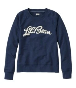 L.L.Bean Peaks Island Crewneck Logo Women's Regular