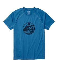 L.L.Bean Swift River Cooling Sun Shirt Short-Sleeve Graphic Men's Regular