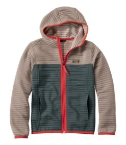 L.L.Bean Airlight Full-Zip Colorblock Kids' 6 L.L.Bean Airlight Full-Zip Colorblock Kids' -Maine Sport Store Airlight Full Zip Colorblock Kids Putty