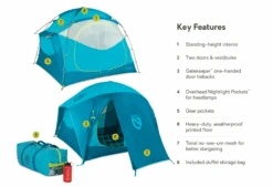 Nemo Aurora Highrise 4P -Maine Sport Store Aurora Highrise 4P AtollOasis 2