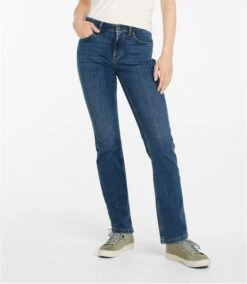 L.L.Bean BeanFlex Mid-Rise Straight Leg Jean Women's Regular