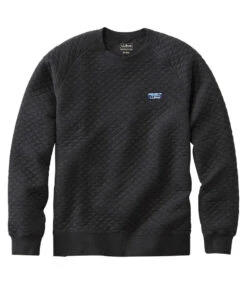 L.L.Bean Bean's Quilted Crewneck Men's Regular -Maine Sport Store Bean sQuiltedCrewneckMen sRegular DarkCharcoalHeather 1
