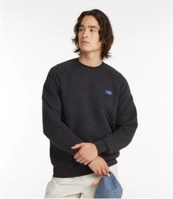 L.L.Bean Bean's Quilted Crewneck Men's Regular