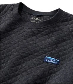 L.L.Bean Bean's Quilted Crewneck Men's Regular -Maine Sport Store Bean sQuiltedCrewneckMen sRegular DarkCharcoalHeather 3