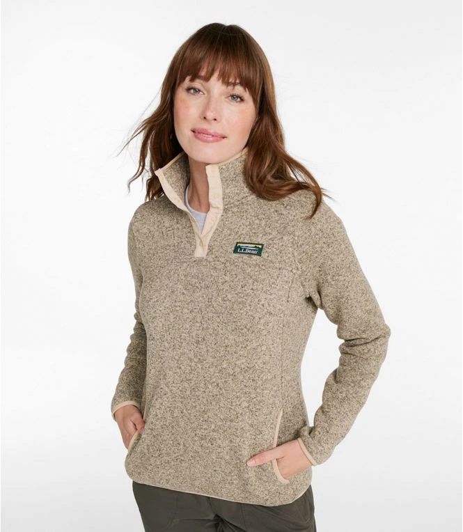 L.L.Bean Bean's Sweater Fleece Pullover Women's Regular 1 L.L.Bean Bean's Sweater Fleece Pullover Women's Regular