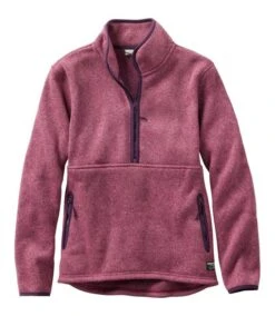 L.L.Bean Bean's Sweater Half Zip Pullover Women's Regular 6 L.L.Bean Bean's Sweater Half Zip Pullover Women's Regular -Maine Sport Store Bean sSweaterHalfZipPulloverWomen sRegular DarkPlumRoseEggplant
