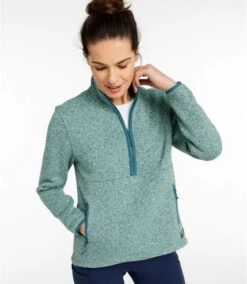 L.L.Bean Bean's Sweater Half Zip Pullover Women's Regular