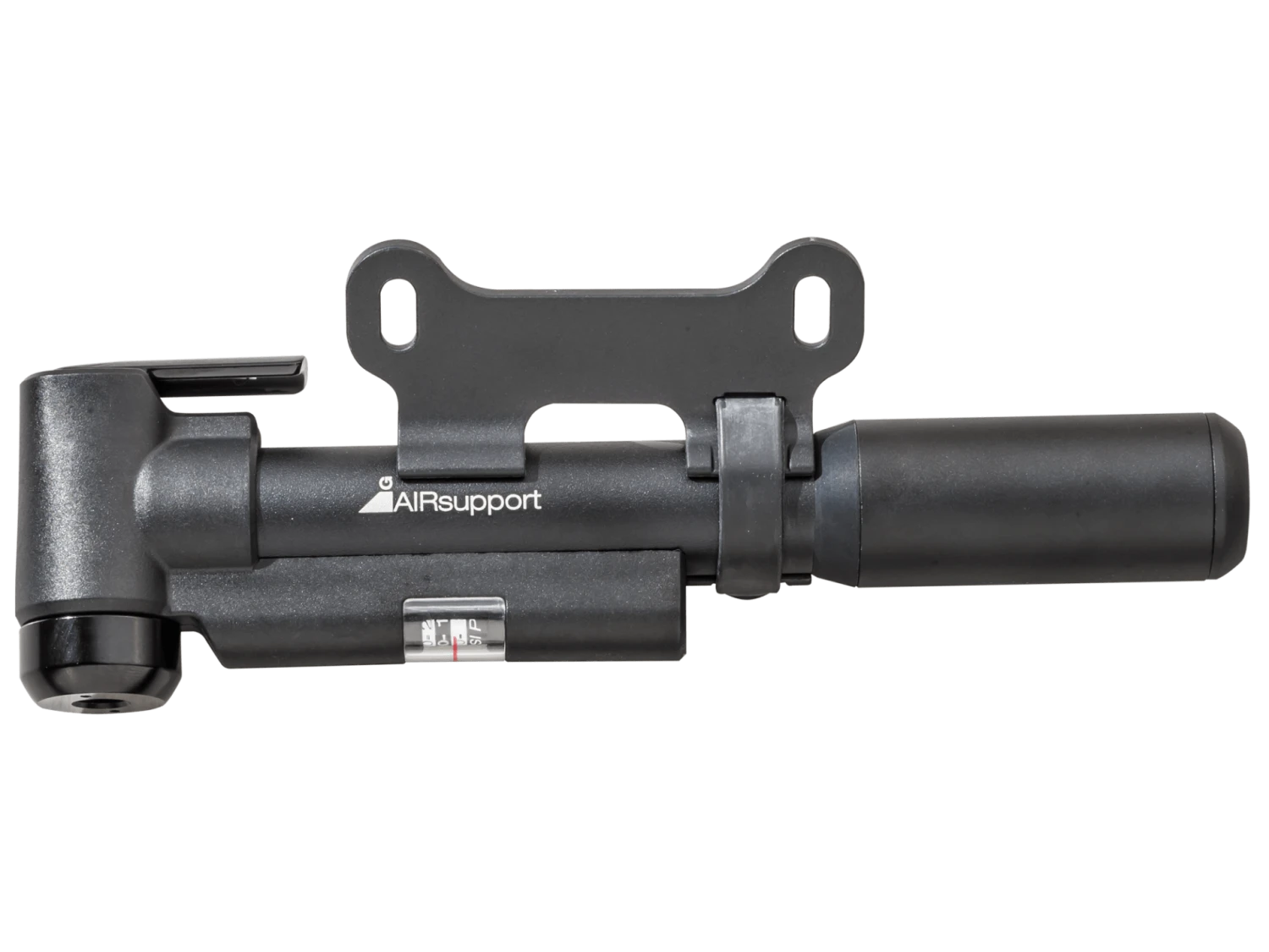 Bontrager Air Support Pump W/Gauge, Black/Silver 1 Bontrager Air Support Pump W/Gauge, Black/Silver