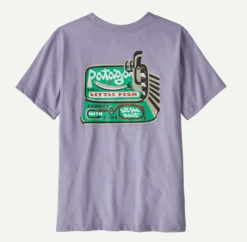Patagonia K's Graphic T-Shirt -Maine Sport Store K sGraphicT Shirt LittleFisherRockWashConcretePurple 1