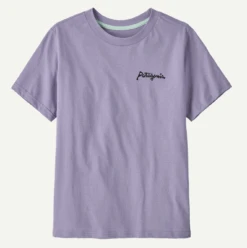 Patagonia K's Graphic T-Shirt -Maine Sport Store K sGraphicT Shirt LittleFisherRockWashConcretePurple 2