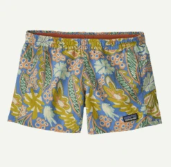 Patagonia K's Baggies Shorts 4 In. - Unlined -Maine Sport Store Kids Baggies Shorts 4 unlined FlourishAbundantBlue