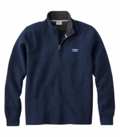 L.L.Bean Lakewashed Double-Knit Quarter-Zip Long Sleeve Men's Regular -Maine Sport Store LakewashedDouble KnitQuarter ZipLongSleeveMen sRegular Classicnavy