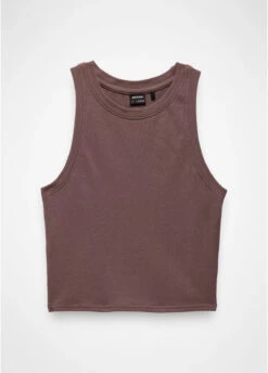 Prana Lotus High Neck Tank 6 Prana Lotus High Neck Tank -Maine Sport Store LotusHighNeckTank Carob 3