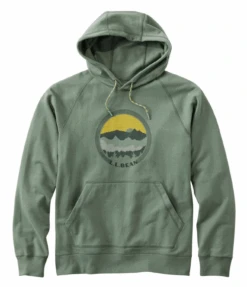 L.L.Bean Bean's Camp Hoodie Graphic Men's Regular -Maine Sport Store M sBeansComfortCampHoodie SeaGreenAdventure