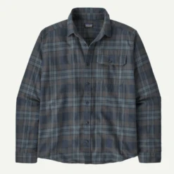 Patagonia M's L/S LW Fjord Flannel Shirt -Maine Sport Store M s L S LW Fjord Flannel Shirt PawSmolderBlue
