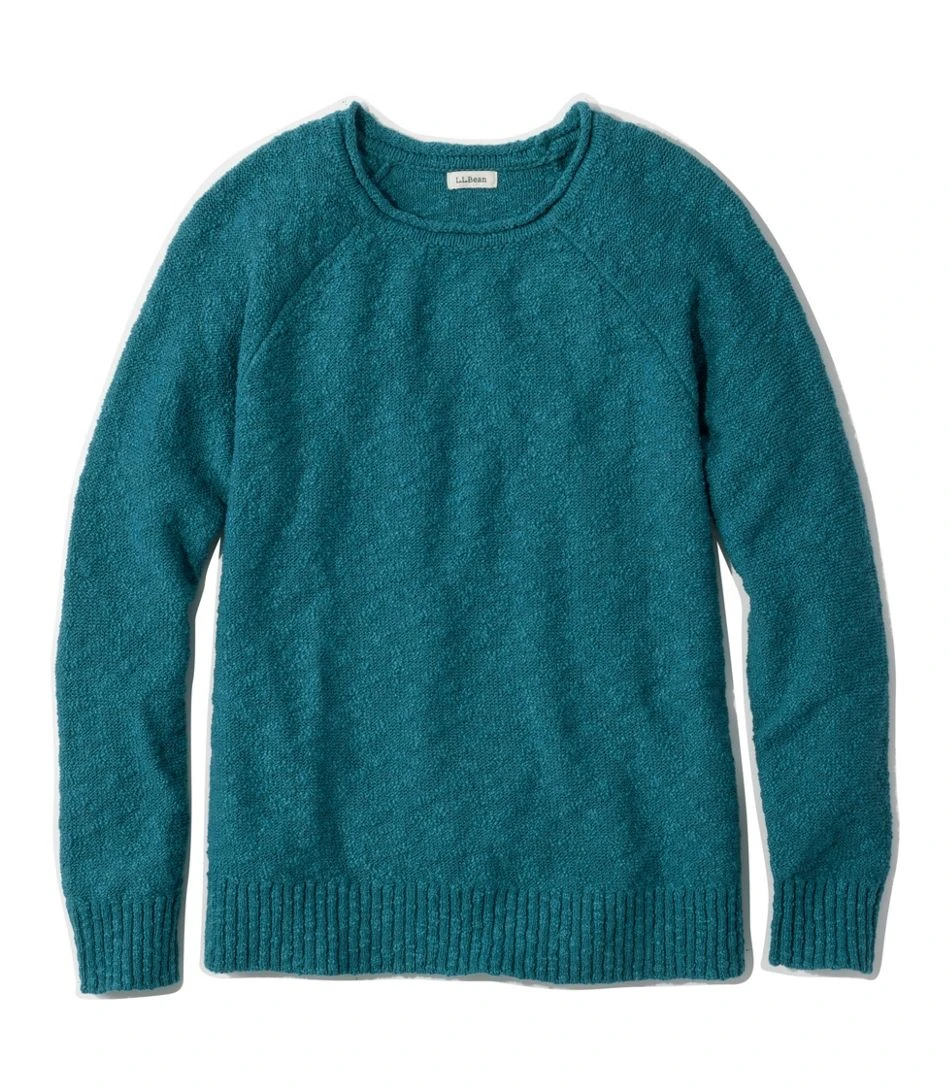 L.L.Bean Midweight Cotton Slub Rollneck Pullover Women's Regular 3 L.L.Bean Midweight Cotton Slub Rollneck Pullover Women's Regular - Image 3