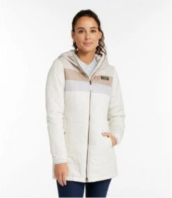 L.L.Bean Mountain Classic Puffer Coat Colorblock Women's Regular