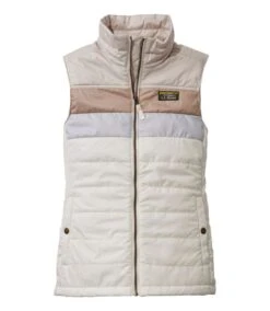L.L.Bean Mountain Classic Puffer Vest Colorblock Women's Regular -Maine Sport Store Mountain Classic Puffer Vest Colorblock Women s Regular ShorePaperwhite 1