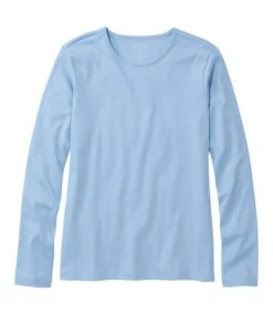 L.L.Bean Pima Crewneck Long Sleeve Women's Regular -Maine Sport Store PimaCrewneckLongSleeveWomen sRegular Lake