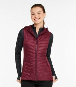 L.L.Bean Primaloft Packaway Long Vest 2 Women's Regular