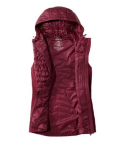 L.L.Bean Primaloft Packaway Long Vest 2 Women's Regular -Maine Sport Store PrimaloftPackawayLongVest2Women sRegular DeepRosewood 4