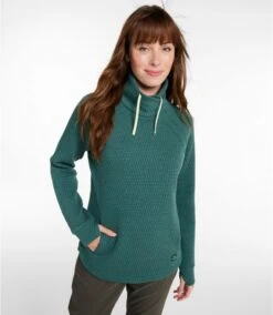 L.L.Bean Ridgeknit Crossneck Pullover Women's Regular