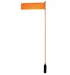 YakAttack VISIFlag, 52in Tall Mast With Flag, Mighty Mount / GearTrac Ready