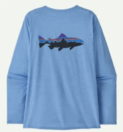 Patagonia W's L/S Capilene Cool Daily Graphic Shirt - Waters