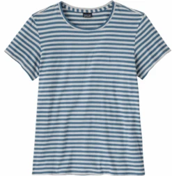 Patagonia W's Regenerative Organic Certified Cotton Tee -Maine Sport Store W sRegenerativeOrganicCertifiedCottonTee FieldDayStillBlue