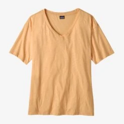 Patagonia W's S/S Mainstay Top -Maine Sport Store sandy melon