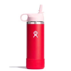Hydro Flask 18 Oz Kids Wide Mouth W/ Straw Lid & Boot -Maine Sport Store w18cswbb612 goji straighton
